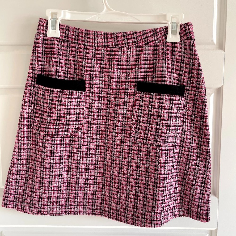 Zara Pink Plaid Skirt NWT - Size Medium